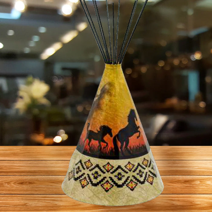 Limited Edition Horse (Freedom) Parchment Teepee Lamp - Large