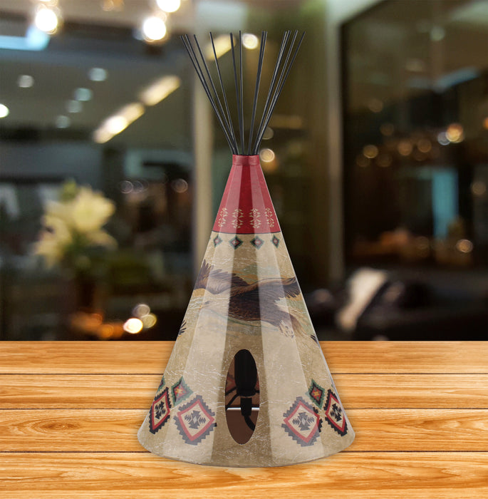 Traditional Eagle (Love) Parchment Teepee Lamp - Large