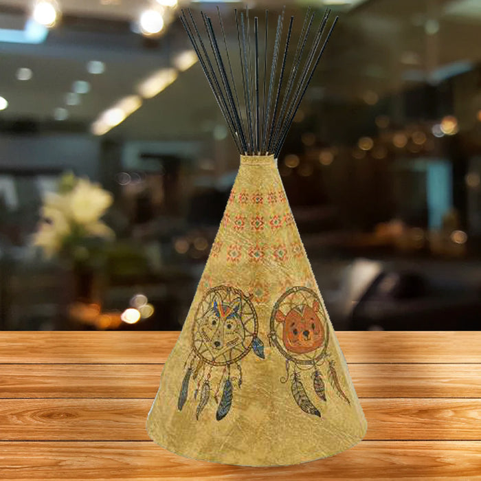 Special Edition Animal Dream Catcher Parchment Teepee Lamp - Large