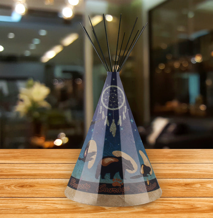 7 Sacred Animals Teepee Lamp