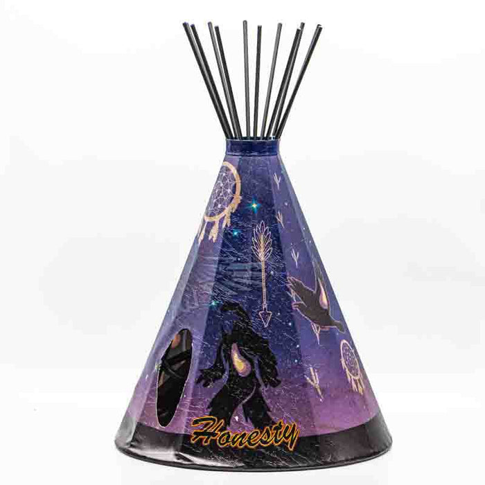 Small Raven Teepee Lamp